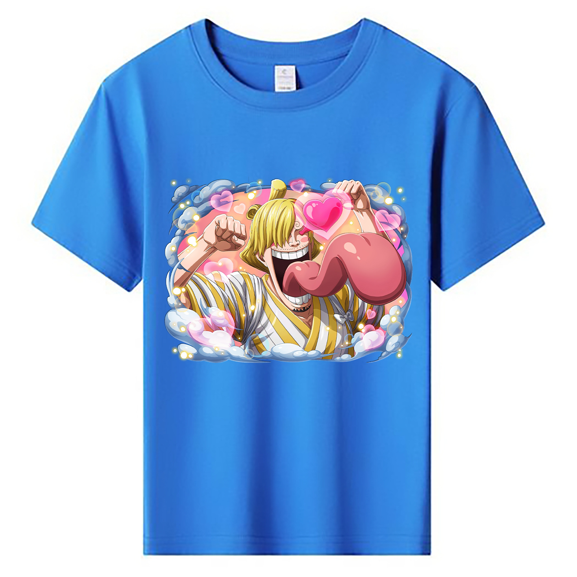 （画像用） ワンピース サンジ ONE PIECE Sanji 綿100％キッズTシャツ（フロントプリント）